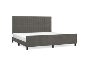 Lit 2 places 200x200 cm    coloris gris