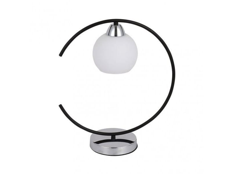  Lampe à poser fabrilamp fuji e27 coloris noir chromé 38 x 35 x 14 cm 152271052 - Conforama C