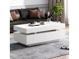 Table basse coloris blanc <strong></strong> <strong></strong>