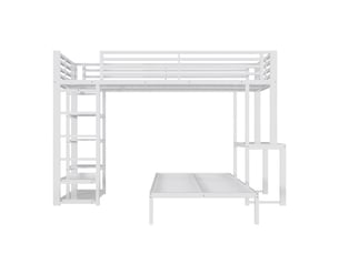 Lit superposé 90x200 cm <strong></strong>  <strong></strong> coloris blanc