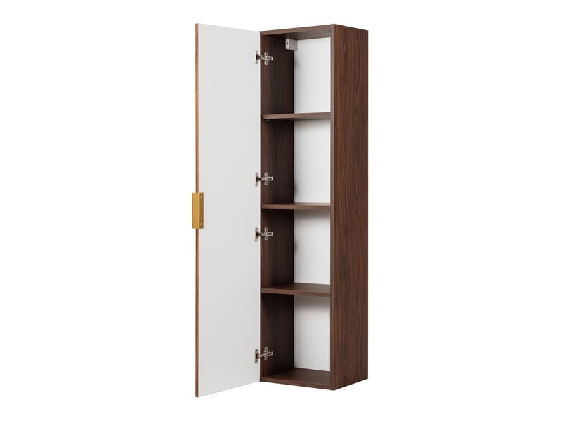  Colonne de salle de bain suspendue flow 35 x 136 cm noyer foncé  - Conforama E