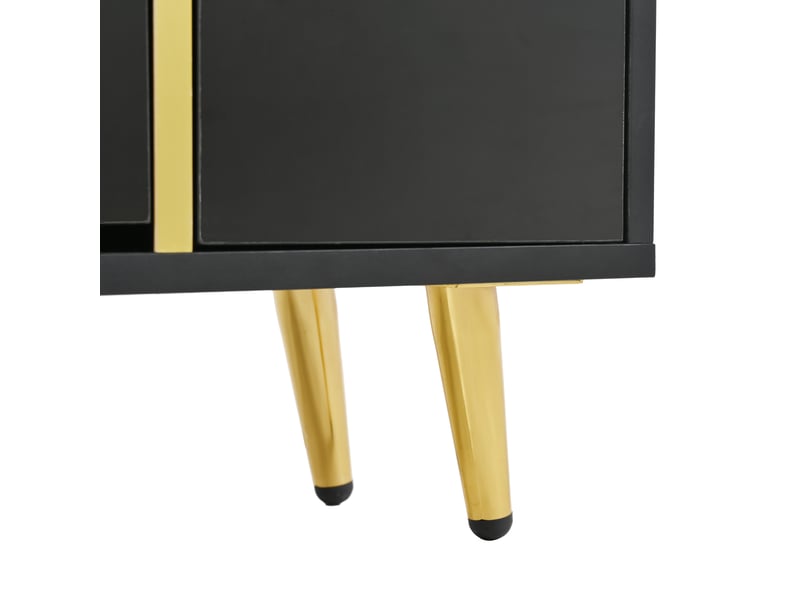  Meuble à chaussures 80x25x96 cm, deux portes avec étagères modulables, idéal pour couloir et chambre noire  - Conforama E