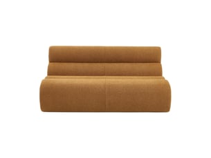 Canapé droit compressé fixe <strong></strong> <strong></strong> 2 places Tissu bouclette rouge
