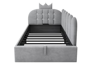 Lit coffre 90x200 cm GUTENT   coloris gris