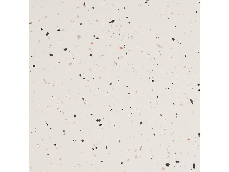  Table basse ronde en fibre d'argile blanche et aspect terrazzo - fibralys FIBRALYS - Conforama C