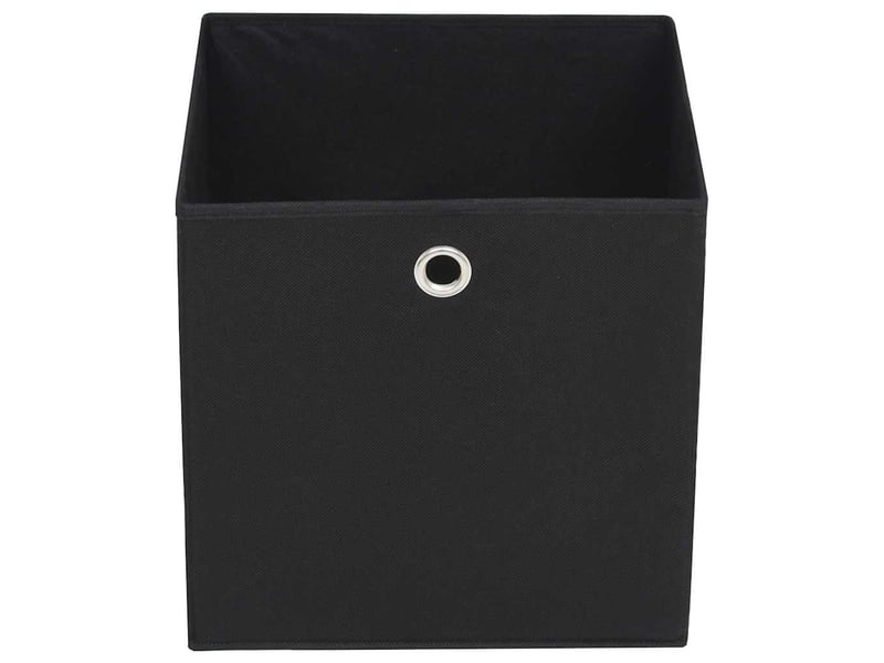  Boîtes de rangement 10 pcs tissu intissé 28x28x28 cm noir  - Conforama D