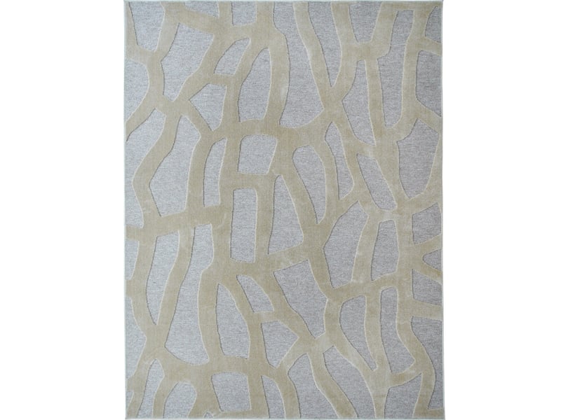  Tapis relief graphique beige 160x230  - Conforama B