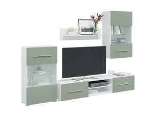 Meuble tv coloris vert  <strong></strong>  <strong></strong>