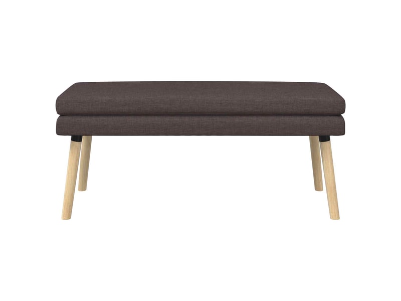  Banc d'entrée, banc à double couche marron foncé 110x40x47 cm tissu  - Conforama E