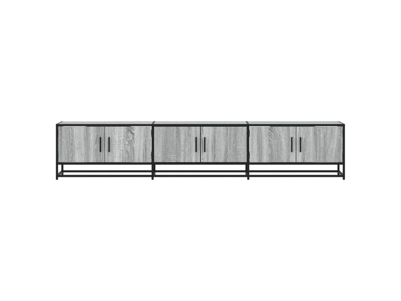  Meuble tv - banc tv - meuble de rangement sonoma gris 210x35x41 cm bois d'ingénierie  - Conforama D