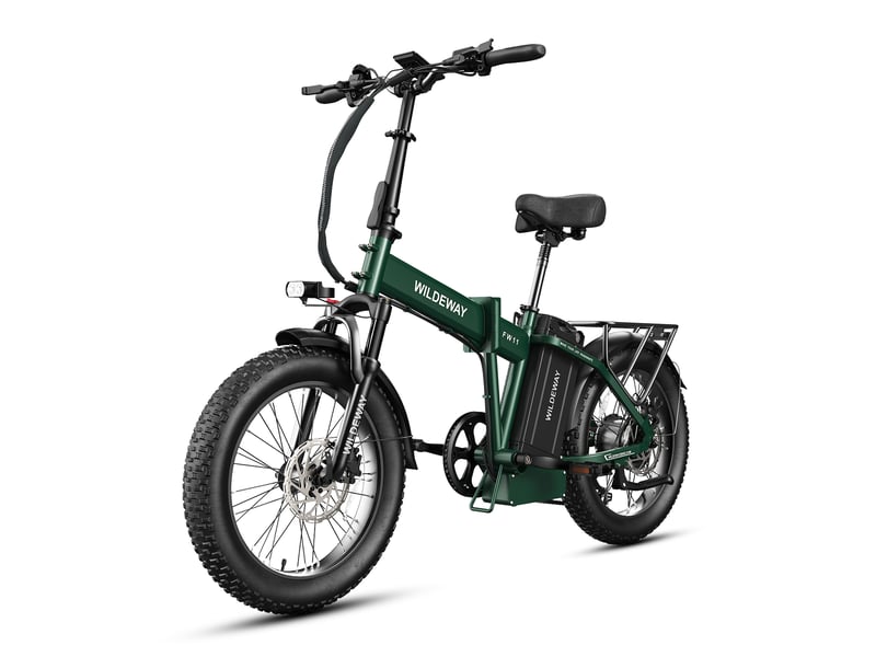  Vélo électrique pliable wildeway fw11, 1680 wh, pneus 20, vert  - Conforama B