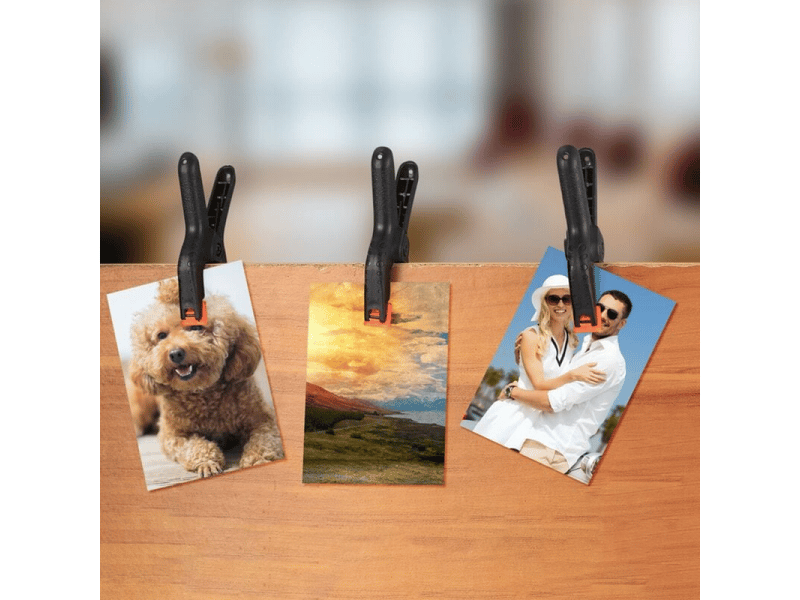 Crochets muraux 10 pièces )pinces à ressort-3 pouces pinces clips nylon-pince de serrage serre-joint pour travaux du bois et studio de photographie, noir - Conforama E