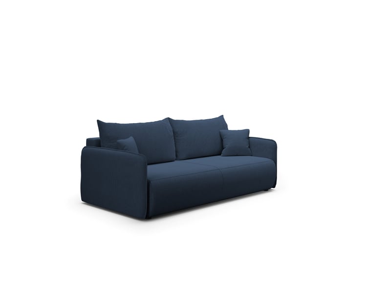  Canapé convertible 4 places forest bleu  - Conforama A