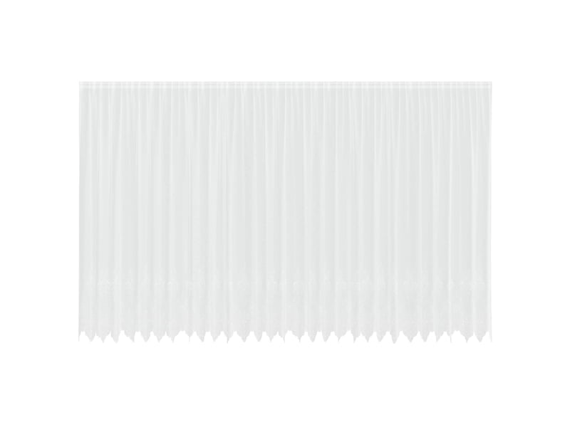 Rideau en dentelle, rideau ajouré, voilage blanc 300 x 750 cm polyester cf43806 - Conforama A