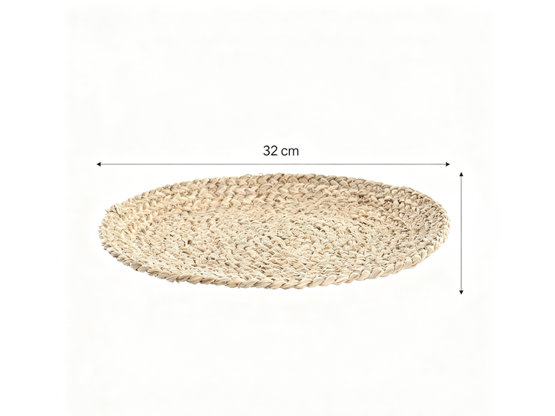  Set de table dkd home decor naturel fibre naturelle bali 32 cm S3037281 - Conforama B