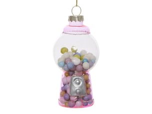 Suspension de sapin distributeur de bonbons en verre 9 cm