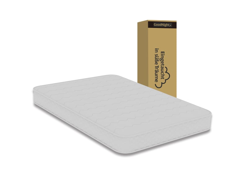  Matelas à ressorts ensachés modenvie 160 x 200 cm 23 cm mousse à mémoire de forme blanc  - Conforama A