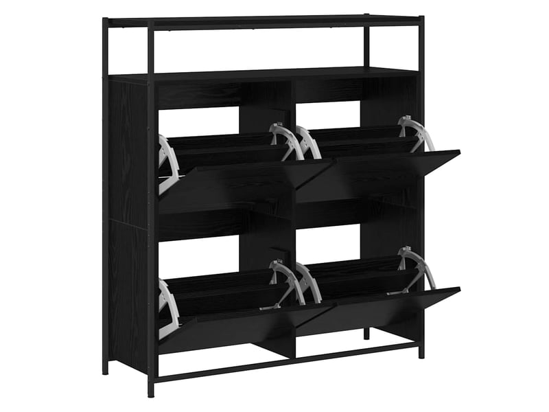 Banc à chaussures, meuble à chaussures 100x34x112 cm bois d'ingénierie shl5166 - Conforama E
