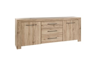 Buffet 2 porte(s)  3 tiroir(s) <strong>ALTOBUY</strong> <strong>ELMER</strong> - 220 cm coloris marron 
