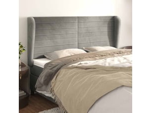 Tete de lit A poser largeur 203 cm <strong></strong> <strong></strong> argenté