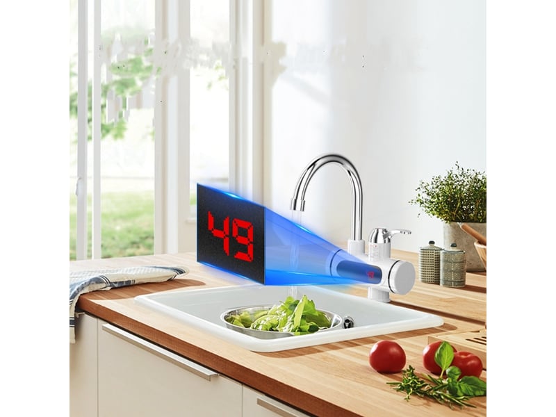  Robinet chauffant électrique сhauffe-eau pour cuisine, jardin, salle de bain chauffage instantané  - Conforama D