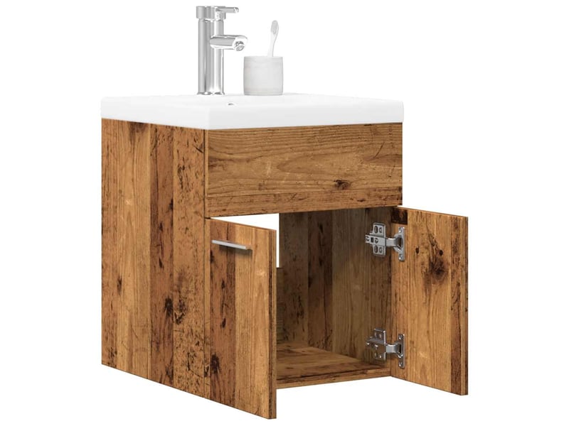  Ensemble de meubles salle de bain 2 pcs bois d'ingénierie cf63913  - Conforama B