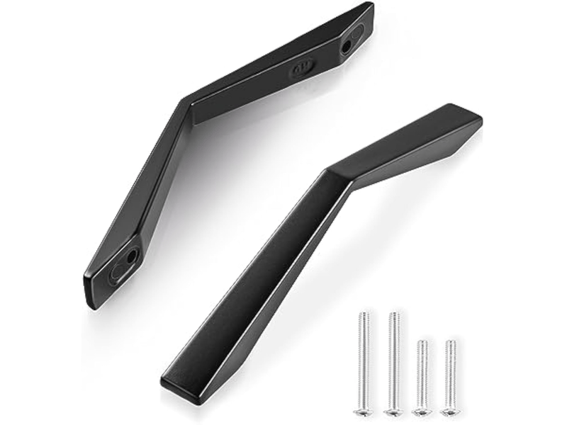  10 poignées pour armoire de cuisine avec distance entre centres de 96 mm, poignées noires pour porte de cuisine et meubles.  - Conforama A