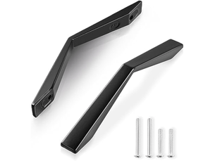 10 poignées pour armoire de cuisine avec distance entre centres de 96 mm, poignées noires pour porte de cuisine et meubles.