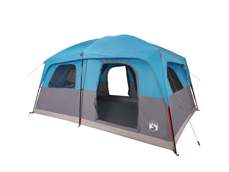 Tente de camping, tente de cabine familiale 8 personnes bleu imperméable - Conforama E