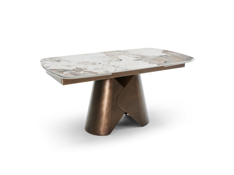  Table à manger extensible en céramique pandora pandora lace TE13PANBR - Conforama D