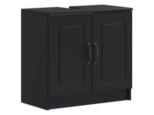 Meuble sous lavabo de salle de bain utrecht noir cf64936