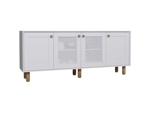 Buffet 4 porte(s)  0 tiroir(s) HANAH HOME  - 180 cm coloris blanc 