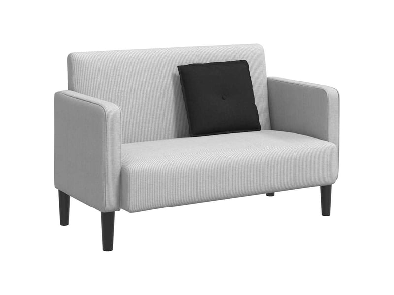  Coussin de dos, coussin de dossier noir 50 x 19 x 45 cm tissu cf54839  - Conforama C