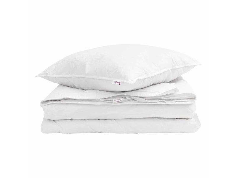  Duvet 2-en-1 avec oreiller 2 pcs - couette blanc plume de canard  - Conforama A