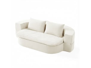 Deplimousse convertible 2 places <strong></strong> <strong>CozyNest</strong> Blanc cassé