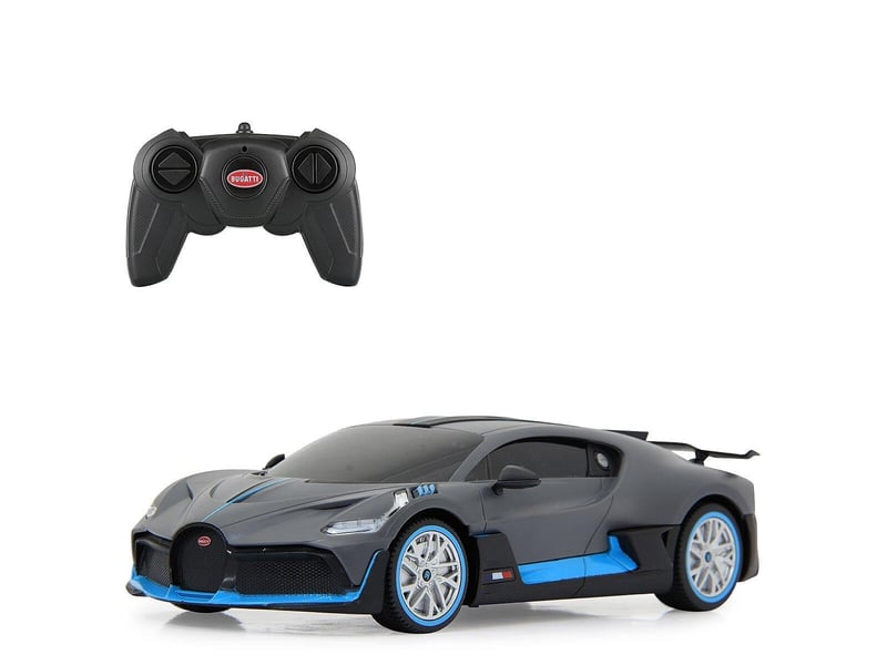 Voiture télécommandée bugatti divo 1:24 gris 2,4ghz 402111 - Conforama A