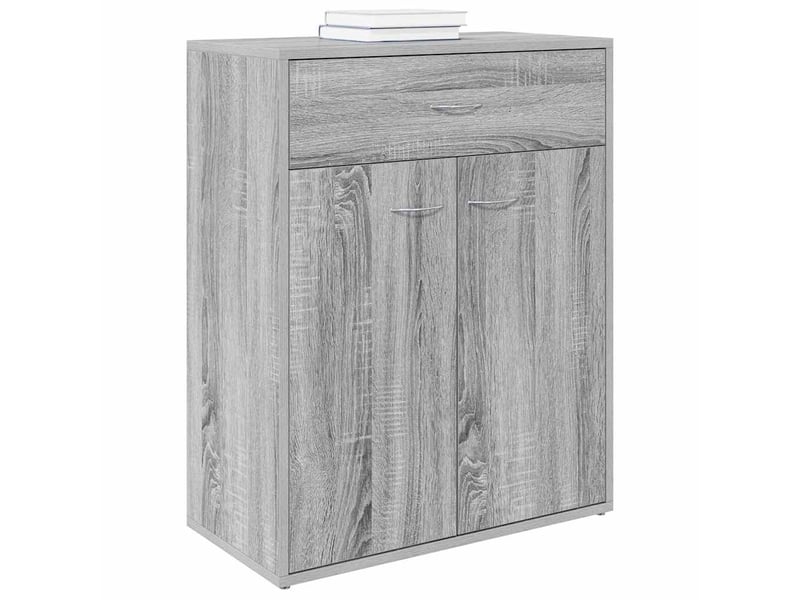  Buffet - bahut - meuble de rangement sonoma gris 60x30x75 cm bois d'ingénierie  - Conforama C