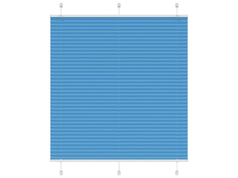 Store plissé, store de fenêtre bleu 120x150 cm largeur du tissu 119,4cm polyester cf46786 - Conforama B