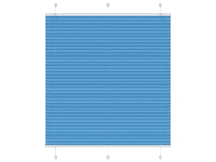 Store plissé, store de fenêtre bleu 120x150 cm largeur du tissu 119,4cm polyester cf46786