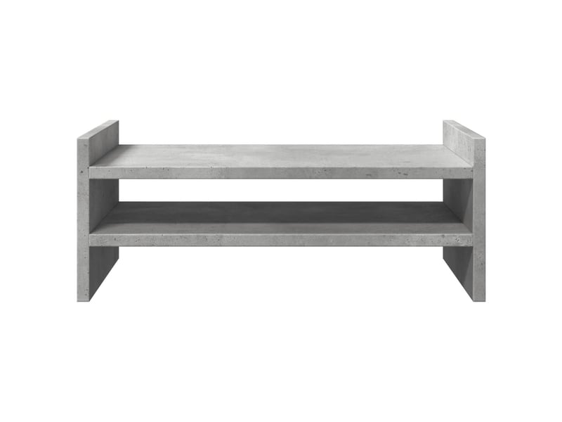  Support de moniteur table meuble bureau 50 x 27 x 20 cm bois d'ingénierie gris 02_0044886  - Conforama B