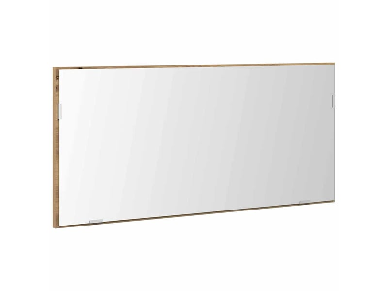  Miroir de salle de bain, miroir de toilette chêne artisanal 80 x 37 cm verre et bois ingénierie cf62656  - Conforama A