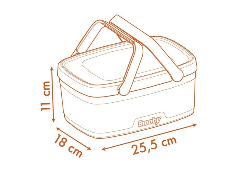 Panier pique-nique 2 en 1 pour enfant transformable en table avec 15 accessoires 7600312520 - Conforama E