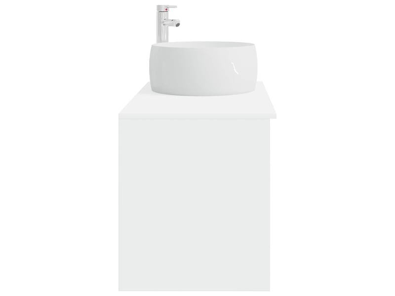 Ensemble de mobilier de salle de bain 2 pcs blanc shl8443 - Conforama E