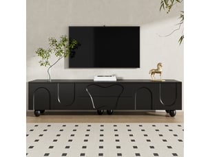 Meuble tv coloris noir  <strong></strong>  <strong></strong>