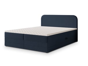 Lit avec rangement 180x200 cm <strong>MASSENO</strong>  <strong></strong> coloris bleu