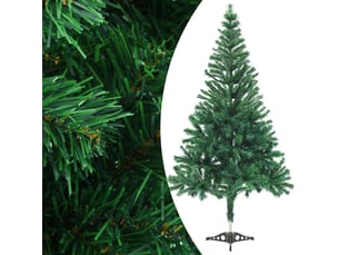 Sapin de noël, arbre de noël artificiel pré-éclairé et boules 180 cm 564 branches
