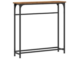 Console 0 tiroir(s)  coloris marron <strong></strong> <strong></strong>