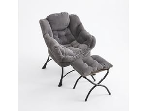 Fauteuil fixe  <strong></strong> Tissu gris