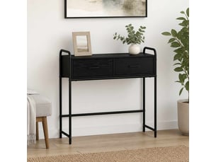 Vidaxl table console chêne noir 90 x 33 x 80,5 cm bois d'ingénierie