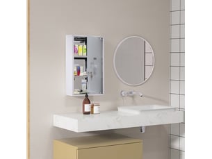 Armoire de médecine en acier inoxydable avec serrure 30x18x50 cm pour un rangement sûr